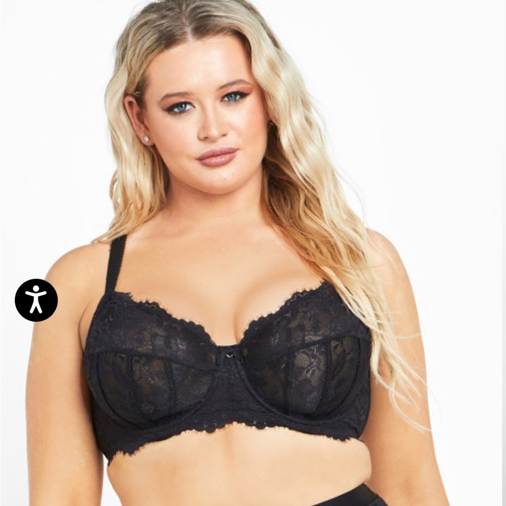 City Chic Lara Underwire Bra - black 40DDD
